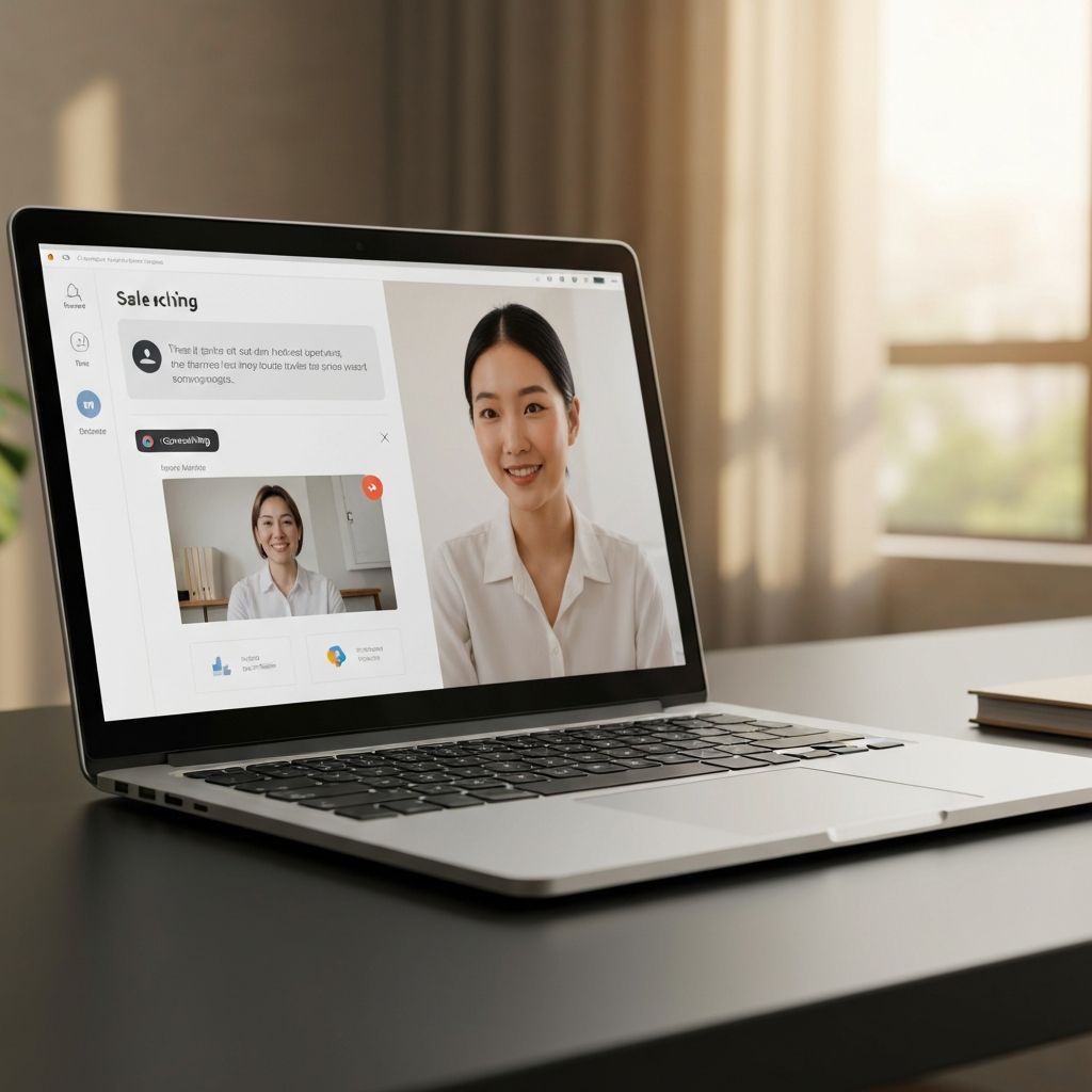 Real-time coaching suggestions appearing during a sales call